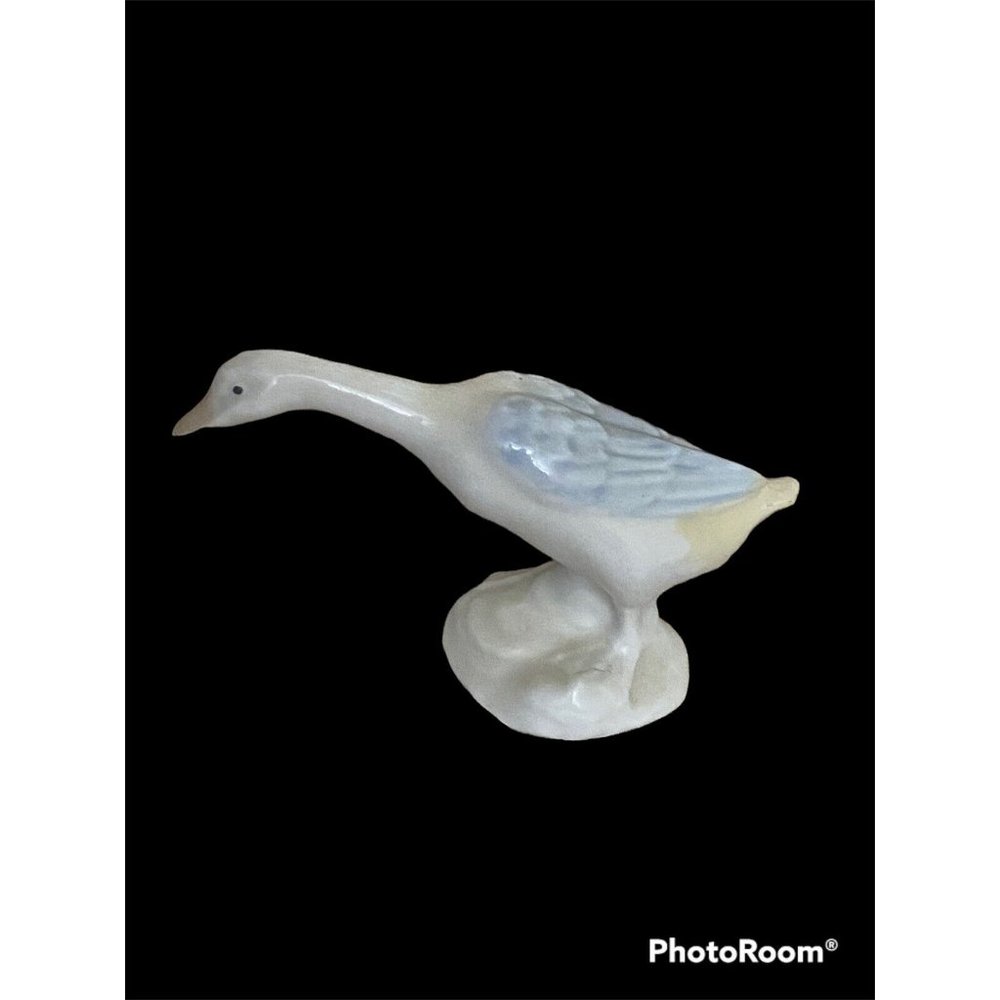 D'art Sa Porcelain Goose Figurine, 3" Tall, Handmade In Spain *chip*‎
